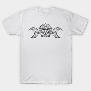 Line Art Pentagram T-Shirt